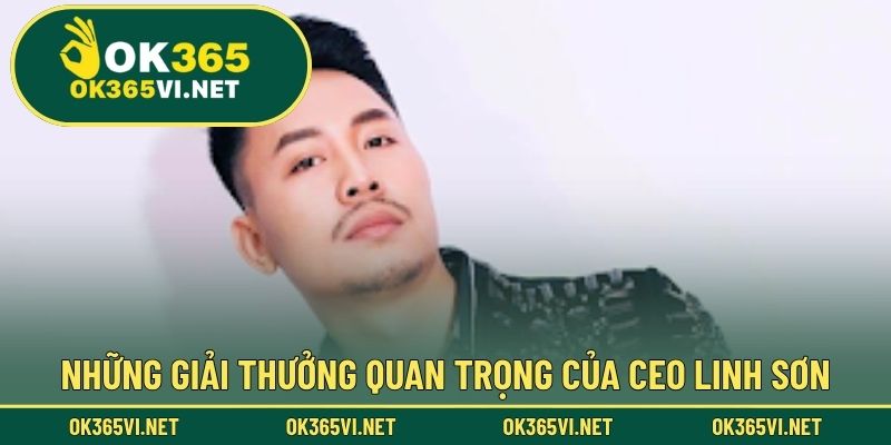 Những giải thưởng quan trọng của CEO Linh Sơn
