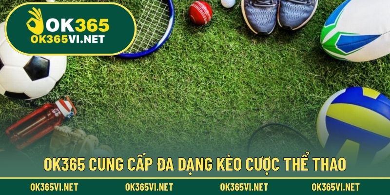 OK365 cung cấp đa dạng kèo cược thể thao